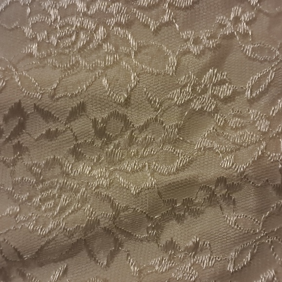Jessica Ash Ivory Lace Line Camisole with Lace Spaghetti Straps Back Zip Size 4 - Picture 3 of 7